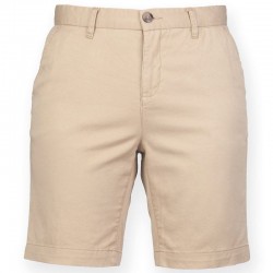 Plain Shorts Ladies Stretch Chino Front Row 220 GSM